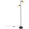 QAZQA Magno - Lampadaire Moderne - 2 Lumière - H 1580 Mm - Noir - Moderne - Éclairage Intérieur - Salon I Chambre - Noir -Lampadaire Soldes 2022 15687700 1