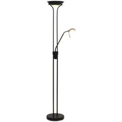 VidaXL Lampadaire à LED Variable 23 W - Noir
