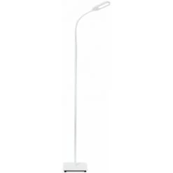 B.K.Licht Lampe Sur Pied Salon, Platine LED 8W, Luminosité Réglable, Tête Flexible, Choix De Lumière: Blanc Chaud, Neutre Ou Froid, Fonction TOUCH, Lampadaire Moderne Chambre Bureau Salle à Manger
