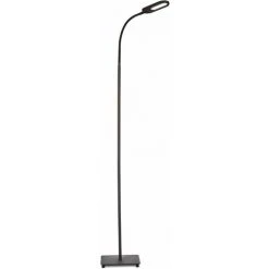 B.K.Licht Lampe Sur Pied Salon, Platine LED 8W, Luminosité Réglable, Tête Flexible, Choix De Lumière: Blanc Chaud, Neutre Ou Froid, Fonction TOUCH, Lampadaire Moderne Chambre Bureau Salle à Manger
