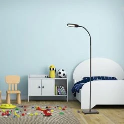 B.K.Licht Lampe Sur Pied Salon, Platine LED 8W, Luminosité Réglable, Tête Flexible, Choix De Lumière: Blanc Chaud, Neutre Ou Froid, Fonction TOUCH, Lampadaire Moderne Chambre Bureau Salle à Manger -Lampadaire Soldes 2022 16358817 4