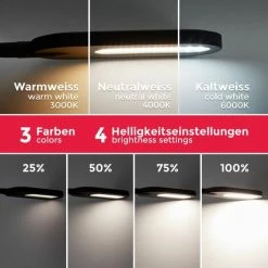 B.K.Licht Lampe Sur Pied Salon, Platine LED 8W, Luminosité Réglable, Tête Flexible, Choix De Lumière: Blanc Chaud, Neutre Ou Froid, Fonction TOUCH, Lampadaire Moderne Chambre Bureau Salle à Manger -Lampadaire Soldes 2022 16358817 5