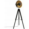 Atmosphera - Lampadaire Trépied En Bois Et Métal Noir Et Doré H 162 Cm - Noir -Lampadaire Soldes 2022 16593243 1