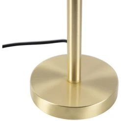 QAZQA Simplo - Lampadaire Classique/Antique - 1 Lumière - Ø 140 Mm - Doré/Laiton - Moderne,Classique/Antique - Éclairage Intérieur - Salon I Chambre I Cuisine I Salle à Manger - Doré/Laiton -Lampadaire Soldes 2022 16596395 3