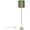 QAZQA Simplo - Lampadaire Avec Abat-jour Moderne - 1 Lumière - H 184 Cm - Imprimé Plumes De Paon - Moderne - Éclairage Intérieur - Salon I Chambre - Imprimé Plumes De Paon -Lampadaire Soldes 2022 16773466 1