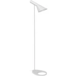 PRIVATEFLOOR Lampadaire Nalan - Acier Blanc - Acier, Metal - Blanc