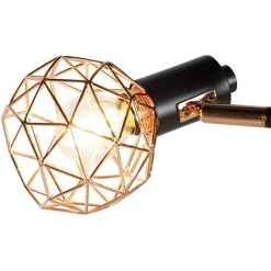 QAZQA Mesh - Lampadaire Moderne - 3 Lumière - H 1580 Mm - Cuivre - Moderne - Éclairage Intérieur - Salon I Chambre - Cuivre -Lampadaire Soldes 2022 16995139 3