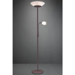 ETC-SHOP Projecteurs De Plafond Rouille Sur Pied En Verre Blanc Lampe Sur Pied De Salon Dans Un Ensemble Comprenant Des Ampoules LED -Lampadaire Soldes 2022 17995601 4