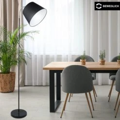 ETC-SHOP Lampadaire Spot De Salle à Manger Sur Pied Plafonnier Noir Dans Un Ensemble Comprenant Des Ampoules LED -Lampadaire Soldes 2022 18210534 3