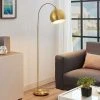 LINDBY Lampadaire LED 'Moisia' En Métal Pour Salon & Salle à Manger - Laiton Mat