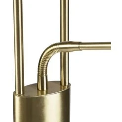 QAZQA Sevilla - LED Dimmable Lampadaire Avec Lampe De Lecture Moderne Variateur Inclus - 1 Lumière - H 180 Cm - Doré/Laiton - Moderne - Éclairage Intérieur - Salon I Chambre - Doré/Laiton -Lampadaire Soldes 2022 18412240 3