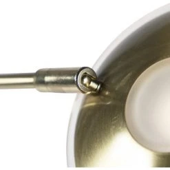 QAZQA Sevilla - LED Dimmable Lampadaire Avec Lampe De Lecture Moderne Variateur Inclus - 1 Lumière - H 180 Cm - Doré/Laiton - Moderne - Éclairage Intérieur - Salon I Chambre - Doré/Laiton -Lampadaire Soldes 2022 18412240 4