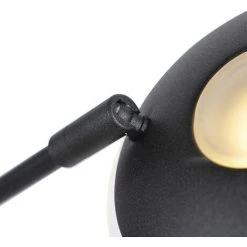 QAZQA Sevilla - LED Dimmable Lampadaire Avec Lampe De Lecture Moderne Variateur Inclus - 1 Lumière - H 180 Cm - Noir - Moderne - Éclairage Intérieur - Salon I Chambre - Noir -Lampadaire Soldes 2022 18412241 4