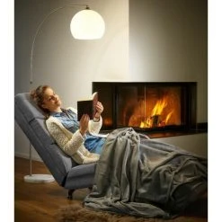 DEUBA Lampe à Arc Design Avec Socle En Marbre 146-220cm Réglable Ajustable Salon -Lampadaire Soldes 2022 18476839 4