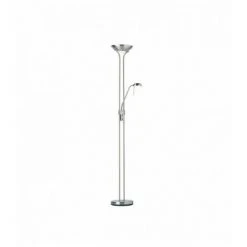 ENDON Lampadaire Rome Avec Liseuse, Chrome Satiné