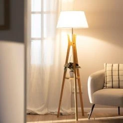 LEDKIA Lampadaire Qaanso Blanc - Blanc -Lampadaire Soldes 2022 19712431 3