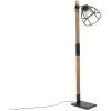 QAZQA Arthur - Lampadaire Industriel - 1 Lumière - H 140 Cm - Noir - Rustique - Éclairage Intérieur - Salon I Chambre I Cuisine I Salle à Manger - Noir -Lampadaire Soldes 2022 20000083 1