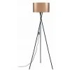 AUTRES Lampadaire Trépied Métal Noir - Abat Jour Cuivre Et Chromé - Diam 34 X H 140 Cm -Lampadaire Soldes 2022 20386866 1