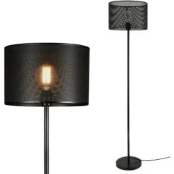 [lux.pro] Lampadaire Lampe à Pied Métal Noir E27 153 Cm -Lampadaire Soldes 2022 20888136 3
