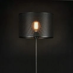 [lux.pro] Lampadaire Lampe à Pied Métal Noir E27 153 Cm -Lampadaire Soldes 2022 20888136 4