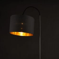 [lux.pro] Lampadaire Lampe à Pied Cadre En Métal Et Abat-jour En Tissu 1 X E27 Noir 173 Cm -Lampadaire Soldes 2022 20888248 4
