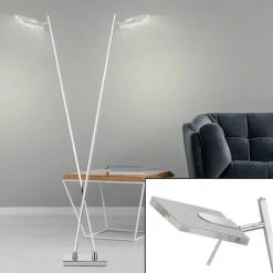 Lampadaire Design LED Salon Salle à Manger éclairage Pied Lampe Spot Réglable Briloner 7316-028T -Lampadaire Soldes 2022 21369382 2