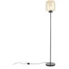 QAZQA Qara - Lampadaire Avec Abat-jour Design - 1 Lumière - H 1610 Mm - Beige - Design - Éclairage Intérieur - Salon I Chambre I Cuisine I Salle à Manger - Beige