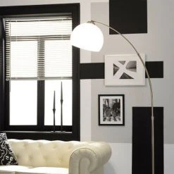 LEDKIA Lampadaire Gebogen Argent - Argent -Lampadaire Soldes 2022 22779522 3