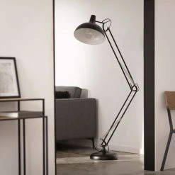 LEDKIA Lampadaire Métal Fizi Noir - Noir -Lampadaire Soldes 2022 22779530 4