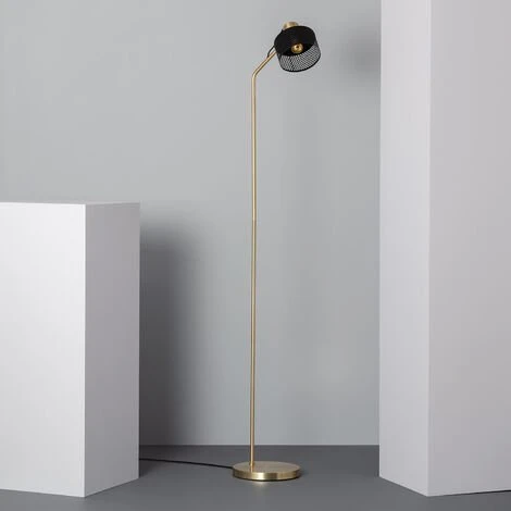 LEDKIA Lampadaire Métal Paulo Noir - Noir -Lampadaire Soldes 2022 22779704 1