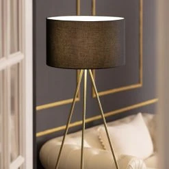 LEDKIA Lampadaire Carla Noir - Noir -Lampadaire Soldes 2022 22779716 3