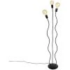 QAZQA Wimme - Lampadaire Design - 3 Lumière - H 140 Cm - Noir - Design - Éclairage Intérieur - Salon I Chambre I Cuisine I Salle à Manger - Noir 2 QAZQA Wimme - Lampadaire Design - 3 Lumière - H 140 Cm - Noir - Design - Éclairage Intérieur - Salon I Chambre I Cuisine I Salle à Manger - Noir -Lampadaire Soldes 2022 22974086 1