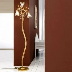 DUE P ILLUMINAZIONE Lampadaire Classique Due P Lighting Emma P3 E14 Lampadaire Led En Verre Métal