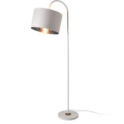 Lampadaire Moderne Stylé Lampe Sur Pied Design E27 Métal Textile Hauteur 173 Cm Blanc [lux.pro] -Lampadaire Soldes 2022 23391338 2