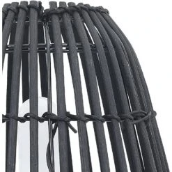 Lampe Sur Pied De Table Saule Noir 60 W 20x27 Cm E 27 VidaXL -Lampadaire Soldes 2022 23674069 3