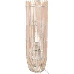 VidaXL Lampadaire Sur Pied Osier Blanc 52 Cm E27 - Blanc