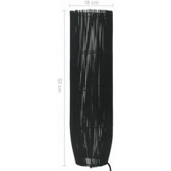 Lampadaire Sur Pied Osier Noir 52 Cm E27 VidaXL -Lampadaire Soldes 2022 23674094 5