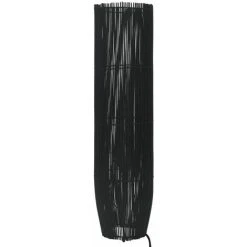 VidaXL Lampadaire Sur Pied Osier Noir 72 Cm E27 - Noir