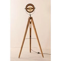 Lampadaire Trépied Bamb SKLUM Métal - Black&Natural -Lampadaire Soldes 2022 23743120 3