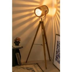 Lampadaire Trépied Bamb SKLUM Métal - Black&Natural -Lampadaire Soldes 2022 23743120 5