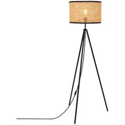 Lampadaire En Rotin Elias SKLUM Rotin - Marron Rotin