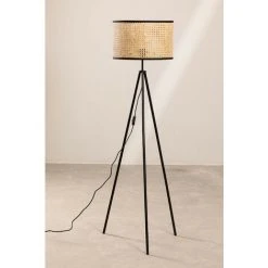 Lampadaire En Rotin Elias SKLUM Rotin - Marron Rotin -Lampadaire Soldes 2022 23743302 4