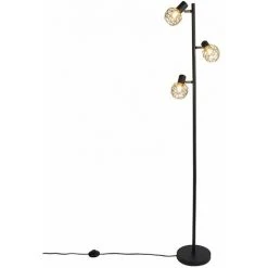 QAZQA Mesh - Lampadaire Moderne - 3 Lumière - H 150 Cm - Doré/Laiton - Moderne,Design - Éclairage Intérieur - Salon I Chambre - Doré/Laiton