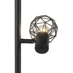 QAZQA Mesh - Lampadaire Moderne - 3 Lumière - H 150 Cm - Noir - Moderne,Design - Éclairage Intérieur - Salon I Chambre I Cuisine I Salle à Manger - Noir -Lampadaire Soldes 2022 23814397 5