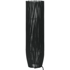 YOUTHUP Lampadaire Sur Pied Osier Noir 52 Cm E27 - Noir