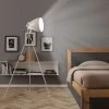 YOUTHUP Lampadaire Trépied Métal Blanc E27 - Blanc -Lampadaire Soldes 2022 24554959 1