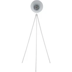 YOUTHUP Lampadaire Trépied Métal Blanc E27 - Blanc -Lampadaire Soldes 2022 24554959 4