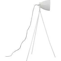 YOUTHUP Lampadaire Trépied Métal Blanc E27 - Blanc -Lampadaire Soldes 2022 24554959 5