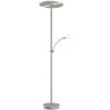 LUCANDE LED Lampadaire à Intensité Variable 'Anniki' En Métal Pour Salon & Salle à Manger - Nickel Satiné -Lampadaire Soldes 2022 24869543 1