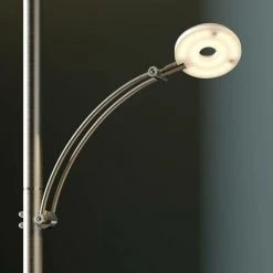 LUCANDE LED Lampadaire à Intensité Variable 'Anniki' En Métal Pour Salon & Salle à Manger - Nickel Satiné -Lampadaire Soldes 2022 24869543 4